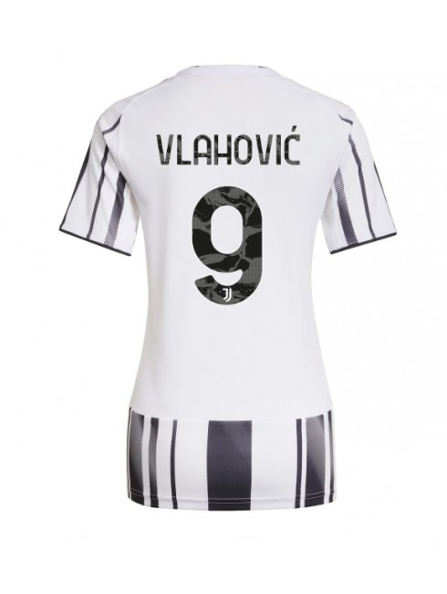 Juventus Dusan Vlahovic #9 Heimtrikot für Frauen 2025-26 Kurzarm Juventus Dusan Vlahovic #9 Heimtrikot für Frauen 2025-26 Kurzarm
